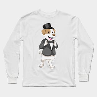 Dog as Groom with Ribbon Long Sleeve T-Shirt